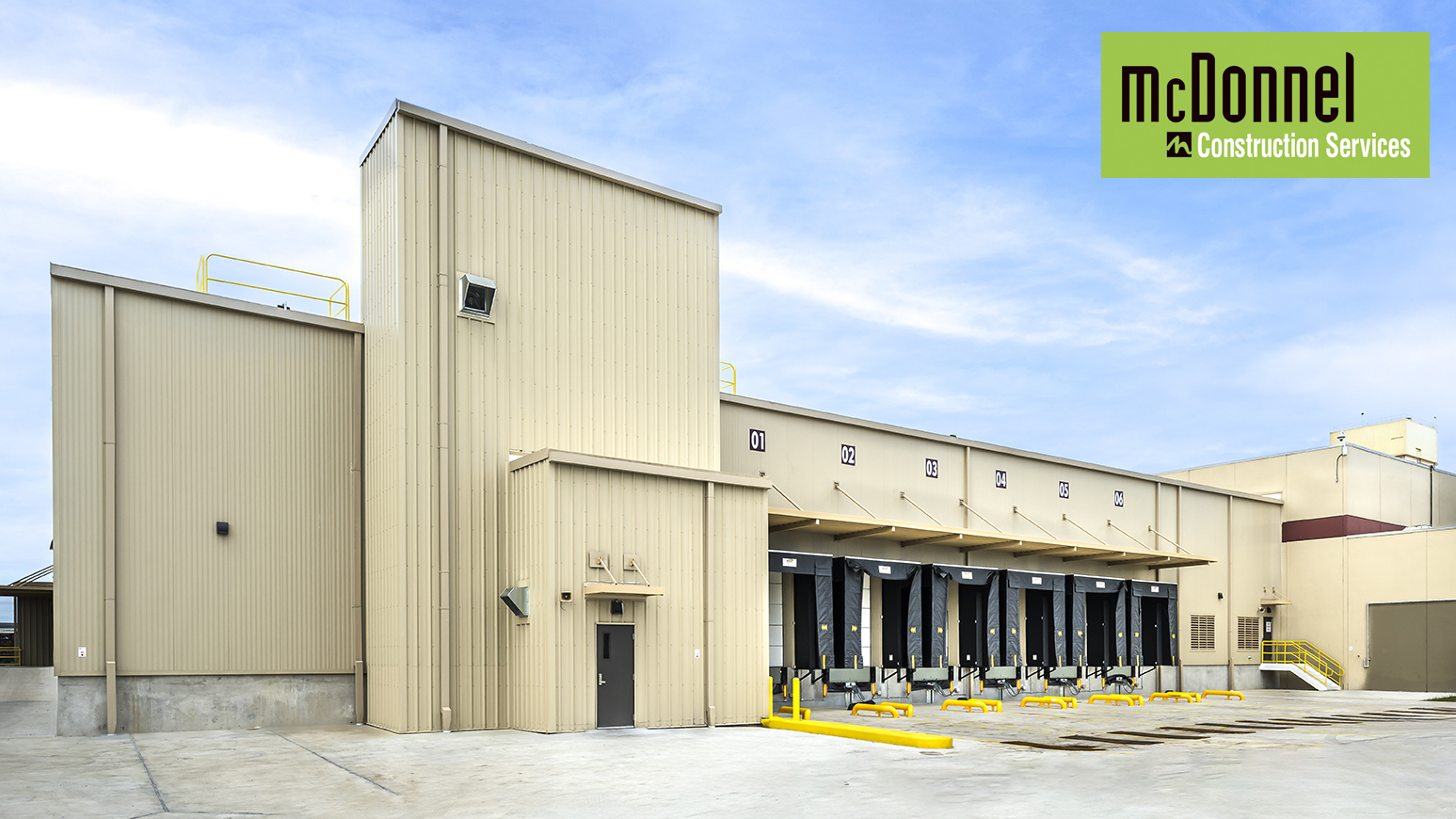 food & beverage construction of loading dock by The McDonnel Group