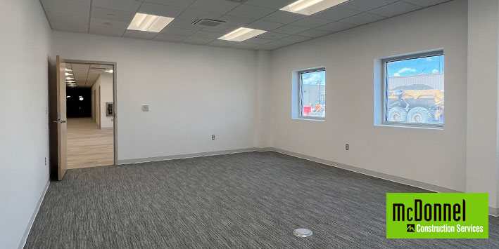 LNG Workshop and Warehouse Conference Room Construction by The McDonnel Group