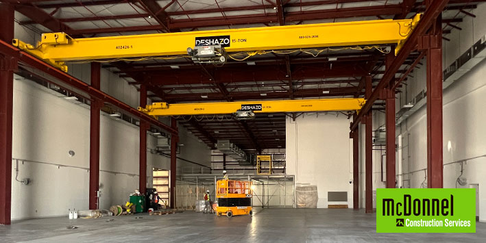LNG Workshop and Warehouse Interior Construction by The McDonnel Group